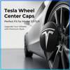 4 stuks 60 mm Auto Wielnaafdopjes Badge Accessoires Voor Tesla Model 3 Model S Model X Model Y Roadster Performance Decoratie