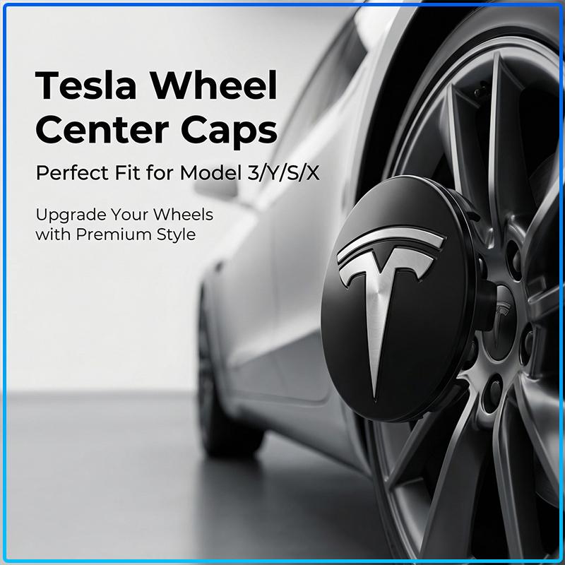 4 stuks 60 mm Auto Wielnaafdopjes Badge Accessoires Voor Tesla Model 3 Model S Model X Model Y Roadster Performance Decoratie