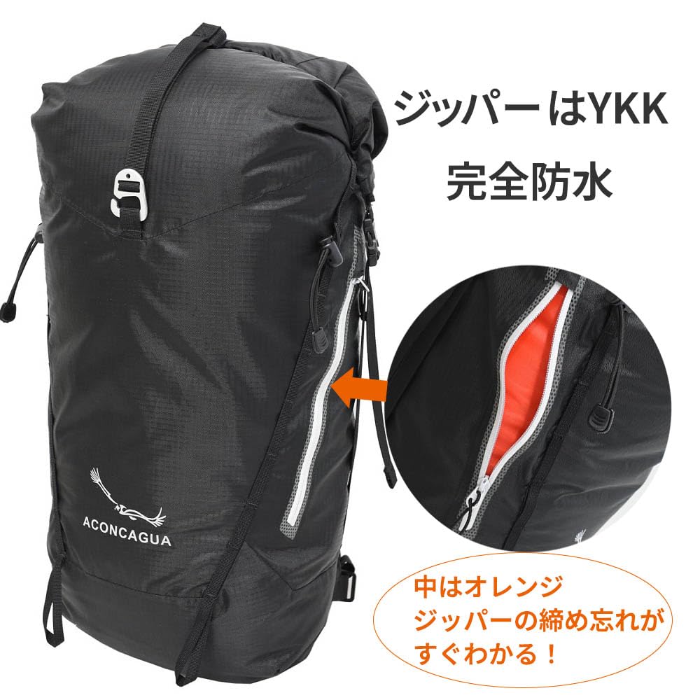 Aconcagua Iguazu 23+7 Liter Ultralight Waterproof Rucksack, Daypack, Dry Bag, Attack Rucksack, Compact Storage