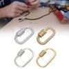 Glittering Zircon Carabiner Clasp Pendant Handmade Jewelry Accessories Brooch Fastener Necklace Bracelet Connector