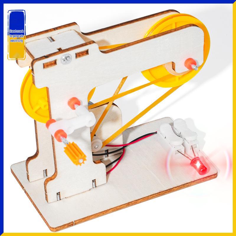 DIY Hand-Crank Generator Kit for Primary School Science Experiments