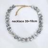 Love Resin Heart Necklace Women Choker Gold Beads Stainless Steel White Red Green Coffee Beige Waterproof Diy Handmade