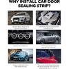 YAKEFLY Z-Shape Automotive Weather Seal, 13Ft Car Windshield & Door Seal, Self-Adhesive Seal Strip