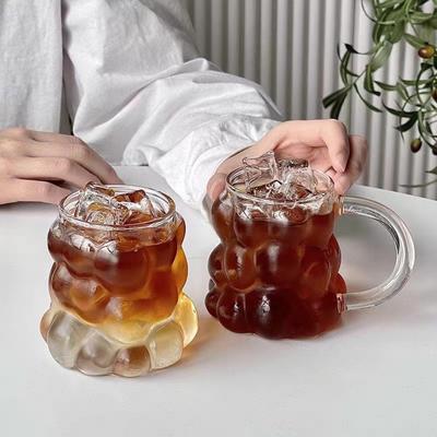 Traubenglas Hitzebeständig Mädchen Zuhause Kaffee Latte Milchgetränk Saft Trinkbecher