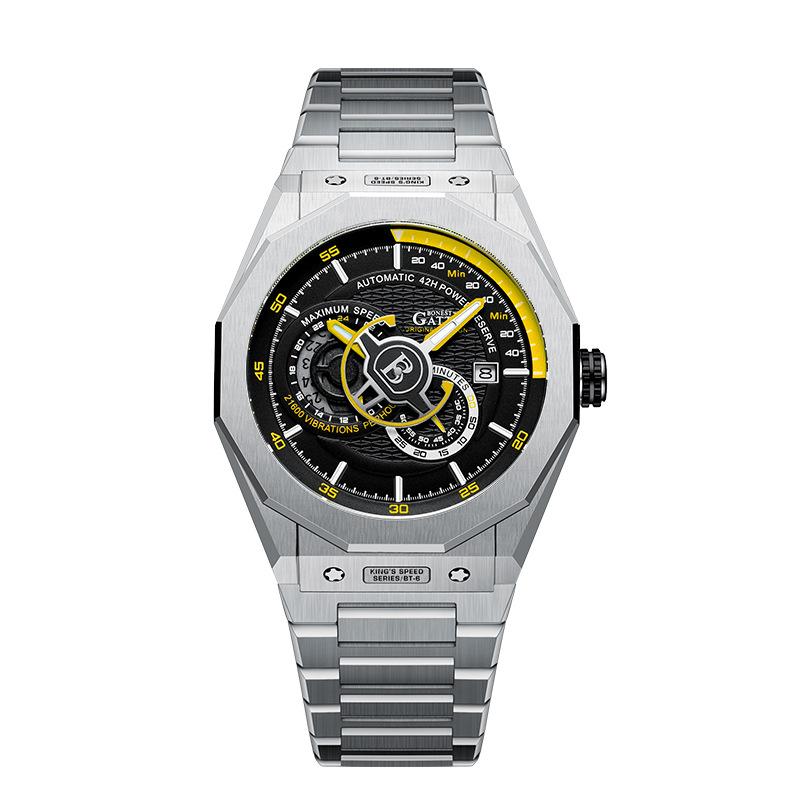 Bonest Gatti Watches Business, im Dunkeln leuchtende mechanische Uhr, wasserdichte Luxusuhr