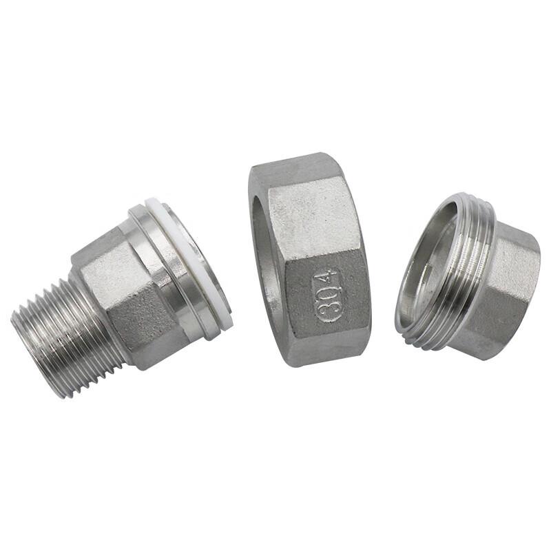 Bing Yu 304 Stainless Steel Threaded Union Pipe Fitting