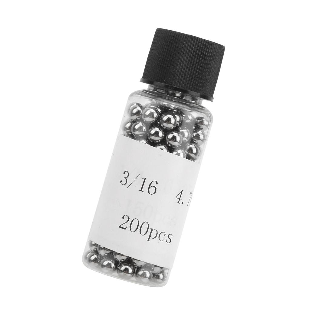 200Pcs Bicycle Bearing Ball 304 Stainless Steel Accessories Industrial Supplies 3 16in