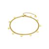 Bracelet - LUXENTER - Navecla - Hypoallergenic Steel - 18-karat Yellow Gold - 23+6 Cm