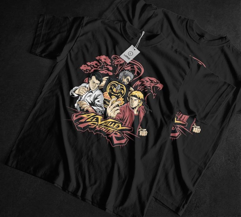 Karate TV Show Cobra Kai Tshirt, Eagle Fang Dojo, Daniel LaRusso, John Kreese, Terry Silver, Johnny Lawrence, Retro 80s, Gift For Adult 160