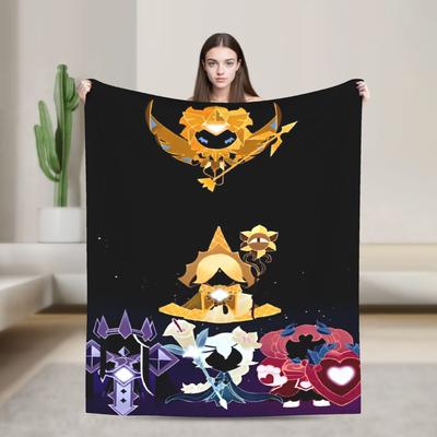 Cookie Run Kingdom Blanket Flannel Vintage Warm Throw Blankets for Coverlet Decoration
