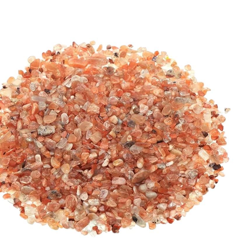 Golden Sunstone Crystal Gravel: Purifying Decoration for Fish Tanks & Bonsai