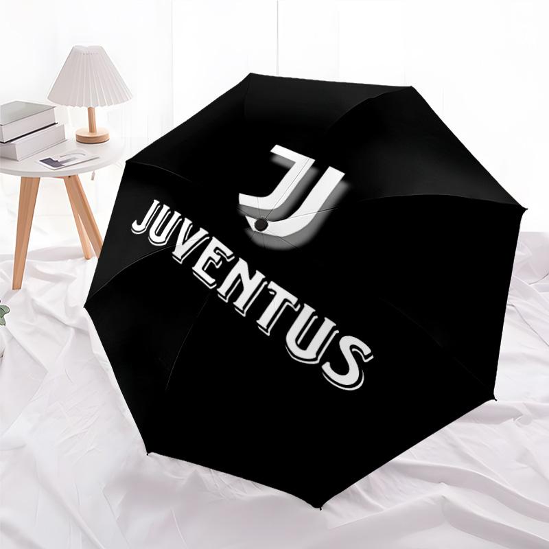 1pc Juventus Umbrella, Sun Protection, And UV Shielding. It Has Eight Sturdy Ribs for Outdoor Use And Perfect As a Holiday Gift