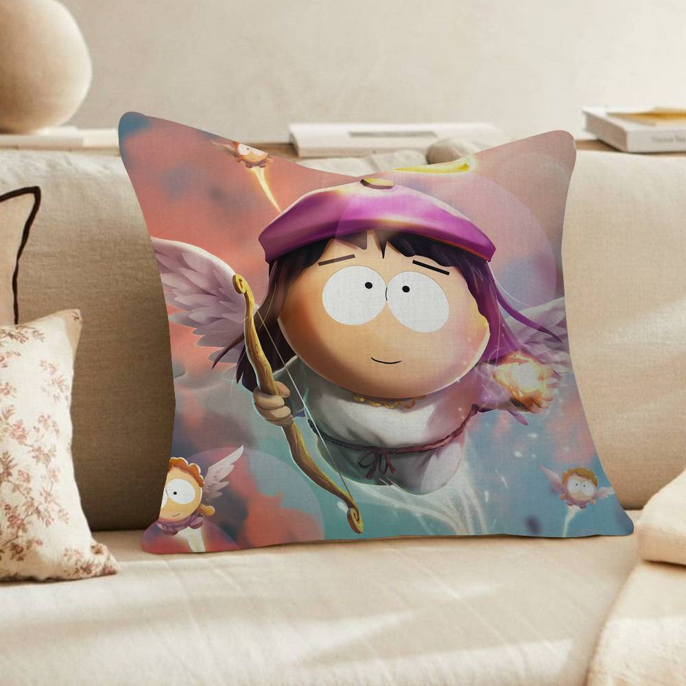 Cartoon Anime Funny South ParkP Pillow Pillow Cushion Cover Pillowcase Living Room Sofa Home Decor Customized