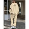Men's Hooded Sports Suit, Available In Multiple Colors, Featuring Letter Printed Hoodies and Pants, Effortlessly Creating a Street Style Look