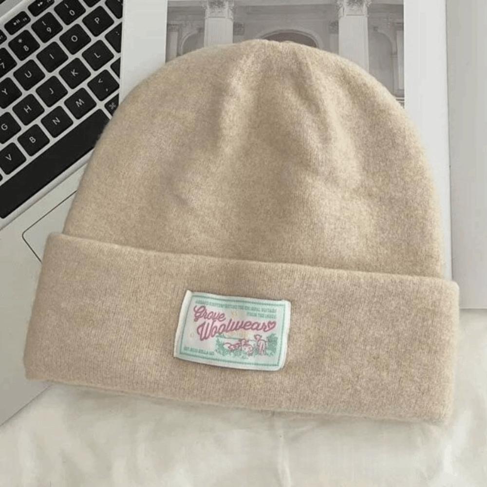 Keep Warm Knitted Pullover Hat Coldproof Beanies Cap Fashion Woolen Stacked Hat  Girls