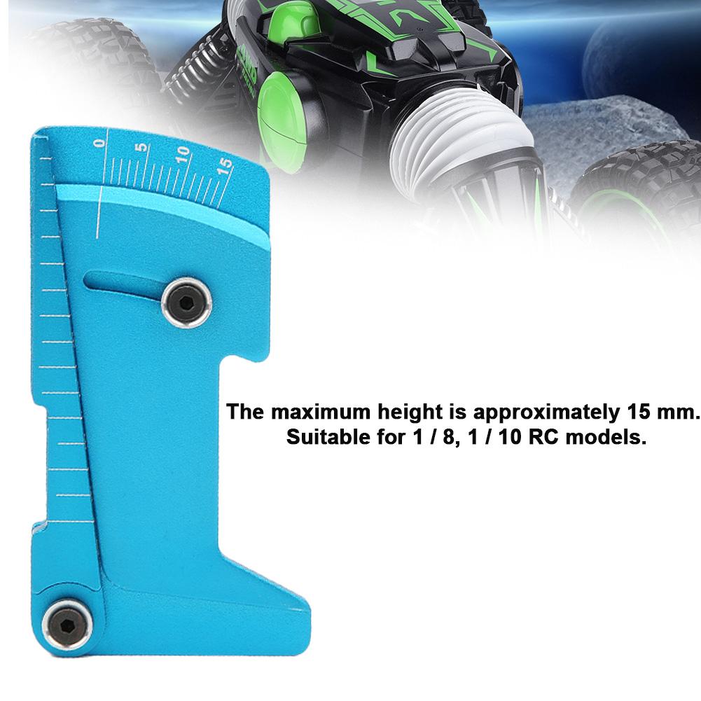 Ruler Shunting Tool for 18 110 RC Car Model Aluminum Alloy Adjustable Gauge ToolBlue