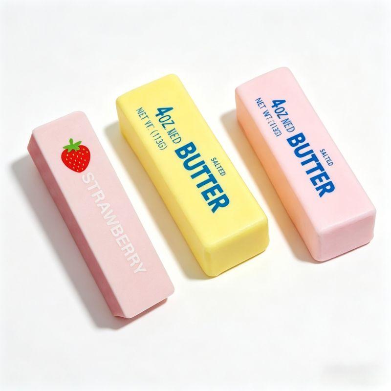 @1-3 PEZZI Giocattolo Squishy Bastoncino di Burro Rilascio Lento Giocattolo da Spremere Mattoncino Barra di Burro Squishy Giocattolo Fidget Anti Stress Rilascio Mano Rilassamento Regalo