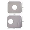 Grid Silicone Hollow Drainage Mat Silicone Sink Mat  for Bottom of Stainless Steel Sink