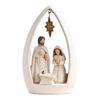 Nativity Resin Figurine Resin Holy Family Nativity Figurine Set Joseph Mary Jesus Sculpture for Home Office Decor Advent Statue