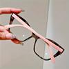 2PCS Elegant cat eye reading glasses for women-fashionable color block design anti-blue light 1.0 to 4.0 strength