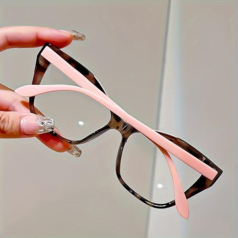 2PCS Elegant Cat Eye Reading Glasses for Women-fashionable Color Block Design Anti-blue Light 1.0 To 4.0 Strength