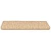 Stair Treads 15 pcs. 65 x 21 x 4 cm Light Brown Rectangular Edge