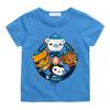 Sommar Tecknad Tryck The Octonauts T-shirts Tecknade Pojkar/flickor Manga T-shirts Bomull Kortärmad Pojkar Flickor T-shirt