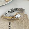 Vintage Oval Women Watches Stainless Steel Bracelet Wristwatch Luxury Roman Numeral Dial Elegant Small Dress Watch for Women