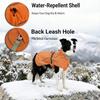 Softshell Dog Coat for Winter Walks and Hiking, Windproof and Water-Repellent Jacket with Harness Opening and Reflective Strips, Ideal Stocking