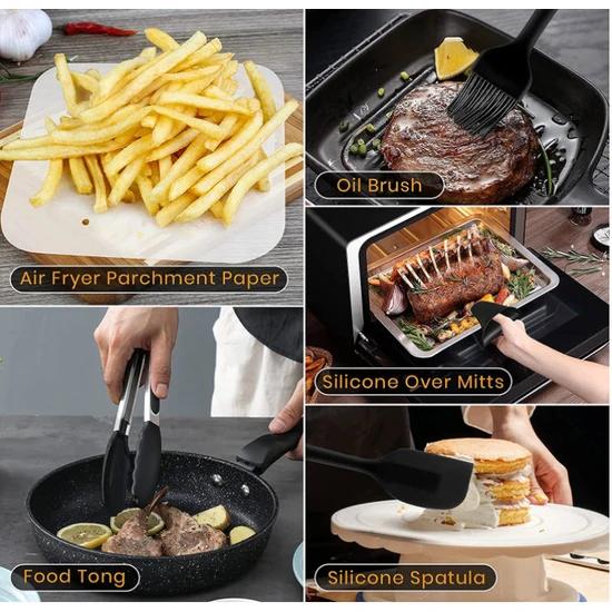 Air Fryer Accessories 9-inch (22CM Diameter) 7-piece Cooking Set Compatible with Philips Air Fryer Xxl HD9630, HD9650