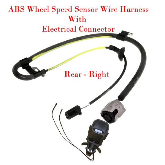 ABS Wheel Speed Sensor Wire Harness & Connector Rear Right Fits Highlander 08-13