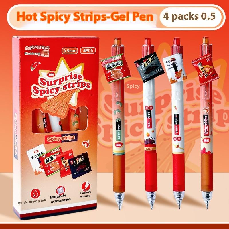 4Pcs 0.5Mm Black Blue Ink Gel Pen School Office Supplies Kawaii Cute Erasable Gel Pen Set Korean Stationery