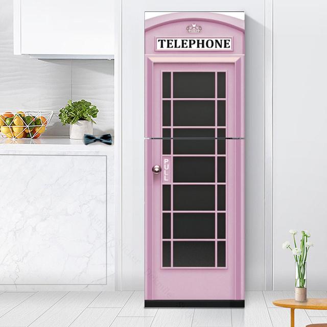 

Наклейки с розами на холодильник, обои для кухни, виниловый плакат, наклейка на холодильник, домашний декор, спальня, новогоднее украшение 60x180cm(1 pcs)