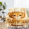 Custom Name Lion Theme Printed Blanket - Perfect for Couch, Bed, Travel & Outdoor Use | Machine Washable, Cozy & Durable.