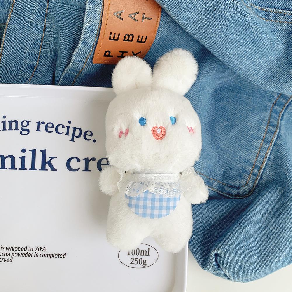 

Blueberry Lovable Bunny Plush Doll With Lace Apron Customizable Toy Soft Lace Apron Blueberry