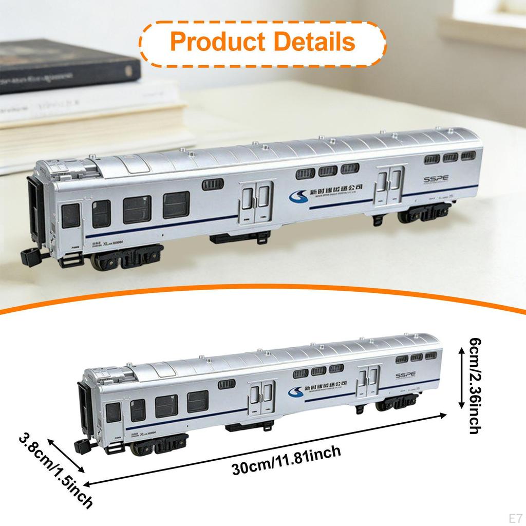 1/75 Scale Train Baggage Car Model Desktop Decoration Birthday Gift Carriage for Bedroom Sand