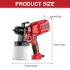 652F Paint Sprayer,HVLP Sprayer Guns with Rubber Coated Handle, 4 Nozzles Easy to Clean, for Furniture, Cabinets,Wall