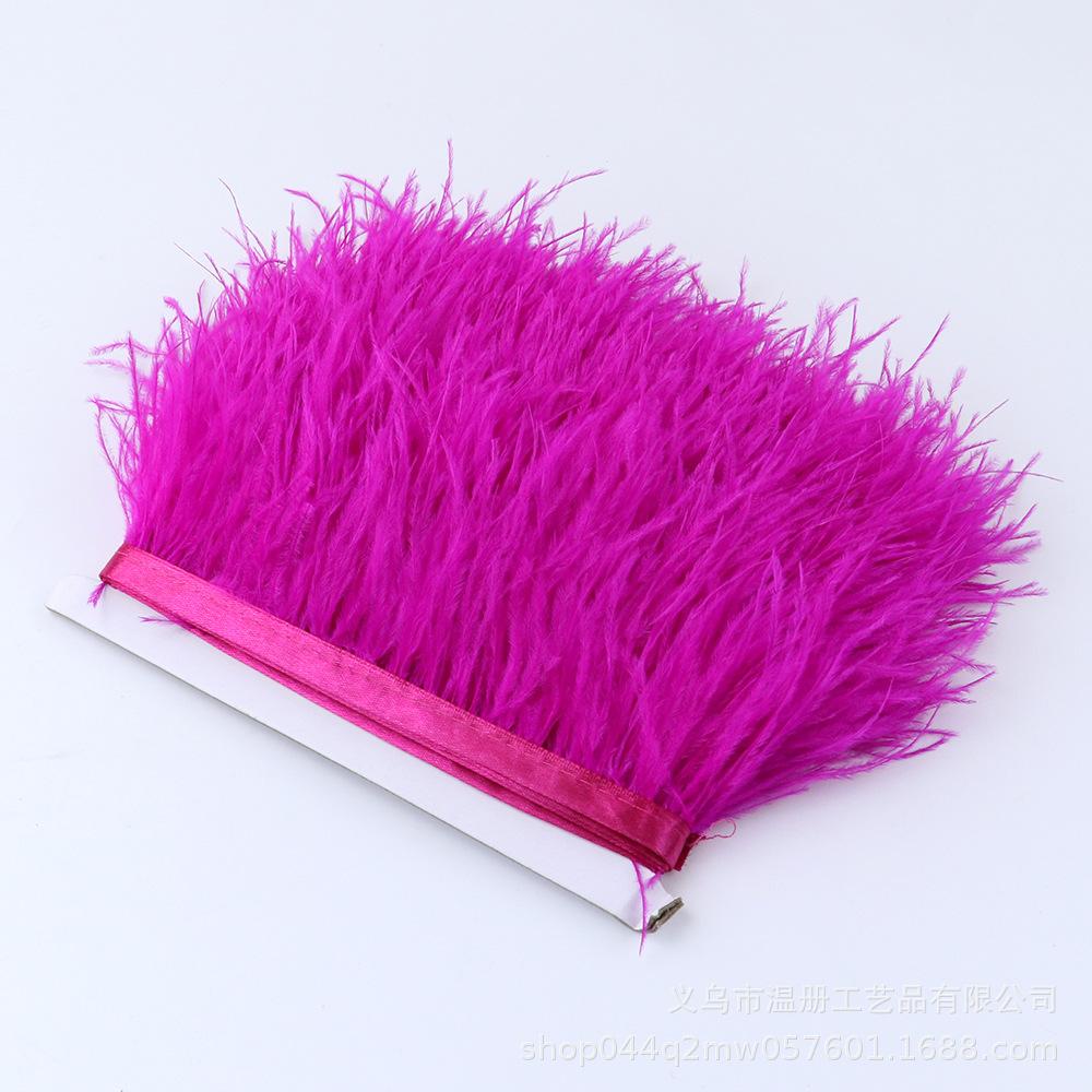 8-10Cm Ostrich Hair Cloth Edge Various Colors Optional Feather Lace Clothing Earrings Diy Decoration