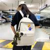 Schoolbag trendy brand backpack men's simple large-capacity travel backpack leisure Japanese junior high school student high school student schoolbag