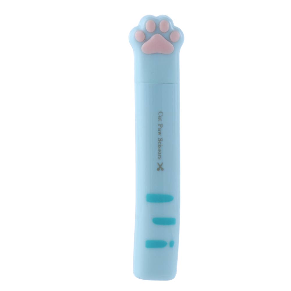 School Supplies Cute Mini Novelty Portable Kawaii Stainless Steel Cat Paw Scissors Hand Scissors Folding Design