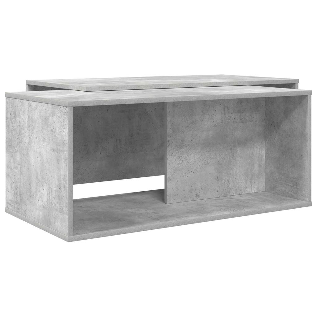 Coffee Table Set 2 Pieces Concrete Grey 90 x 48 x 40 cm Engineered Wood