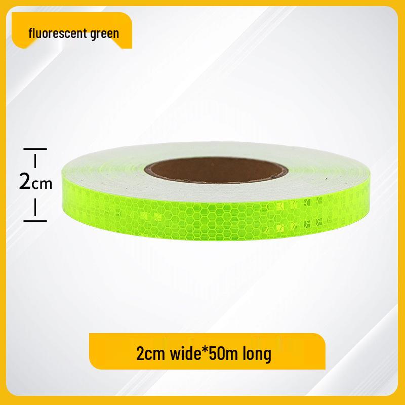 2cm Reflektierender Nachtwarnaufkleber für Autos, Motorräder, Fahrräder und Elektrofahrzeuge