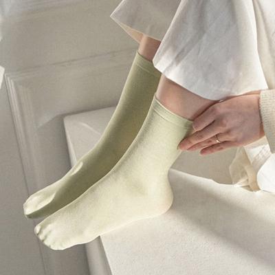 GNGB [3 Sets] Basic Pastel Cotton Socks_7 Colors To Choose from