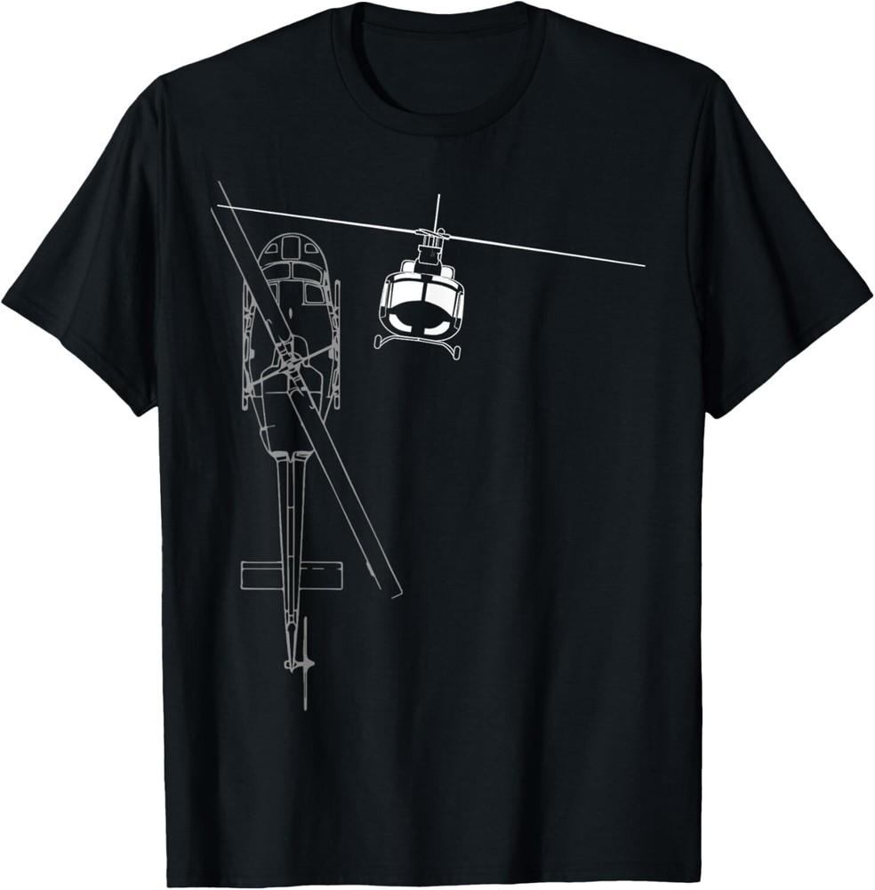 

UH-1 Huey Helicopter Line Art Tee shirts Gift Unisex T-Shirt XL