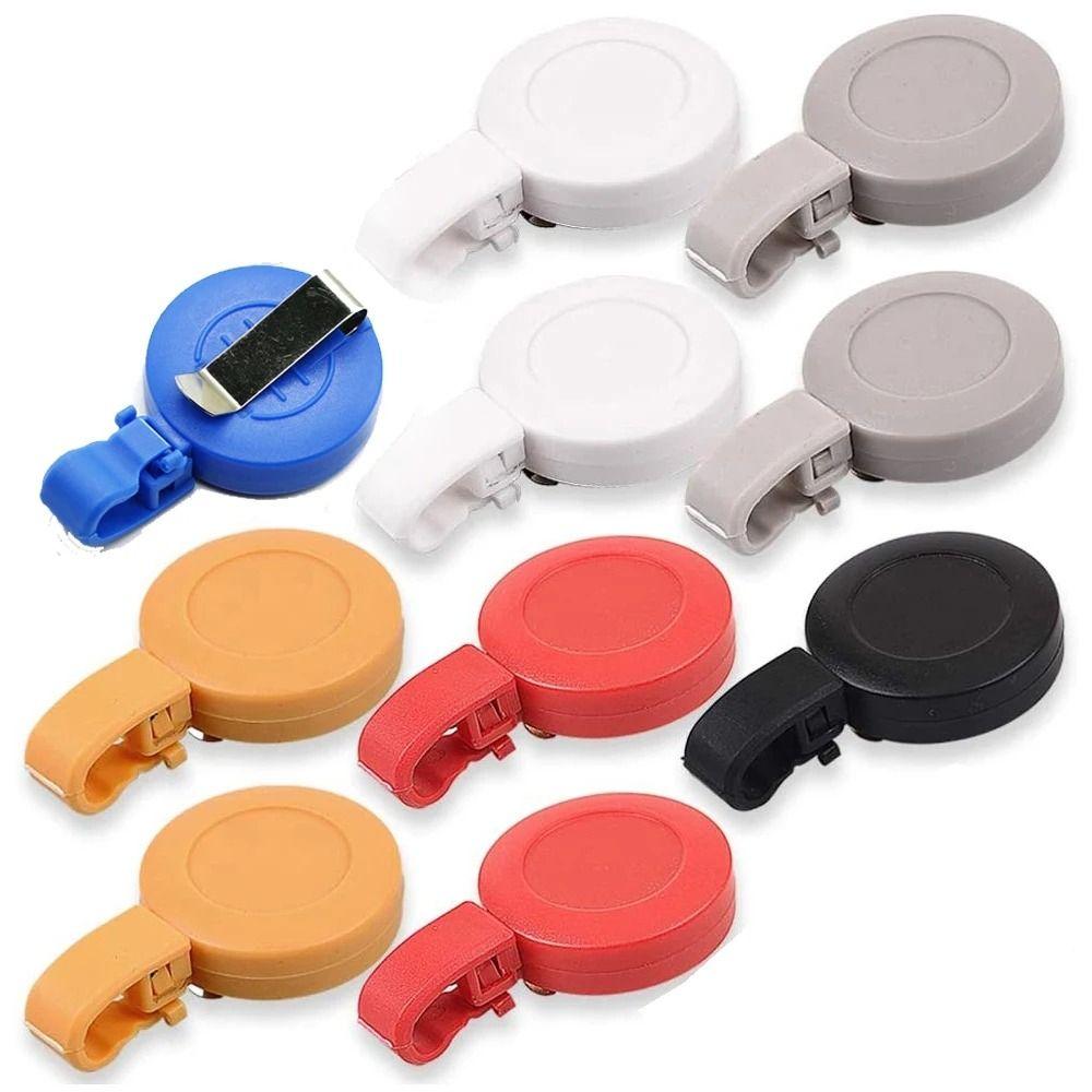 Name Tag ID Card Holder Frosted Easy To Pull Buckle Retractable Badge Reel  Doctor Hospital