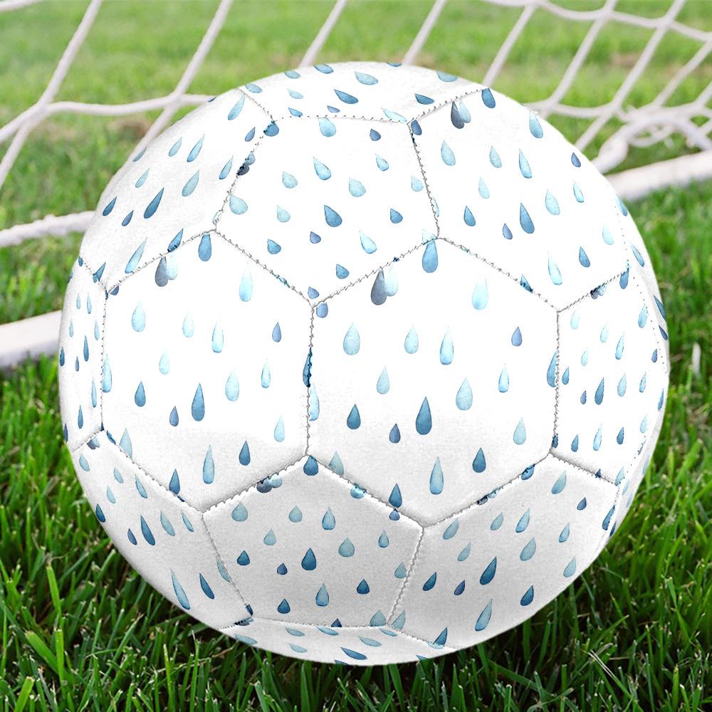 1pc Raindrops Size 5 Soccer Ball Professional Match Training Football Indoor &Outdoor Sports Ball Lightweight Durable c6584
