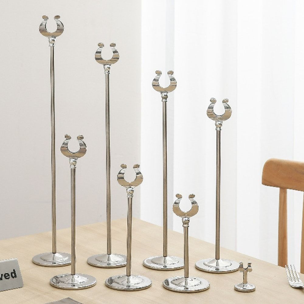 Stable Base Table Number Holder U Shape Name Card Holder Place Card Holder  Table Accessories