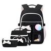 New 3pcs Lightweight Portable Primary School Bags Cute Cartoon Bow Book Bags for Grades 1-6 Large Capacity Pupil Double Shoulder Bag Student Backpacks