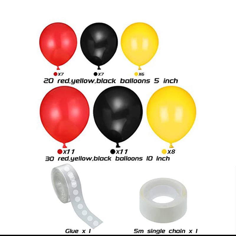 Pink Bow Mickey Mouse Balloon Garland Set for Girls' Birthday Party Decoration