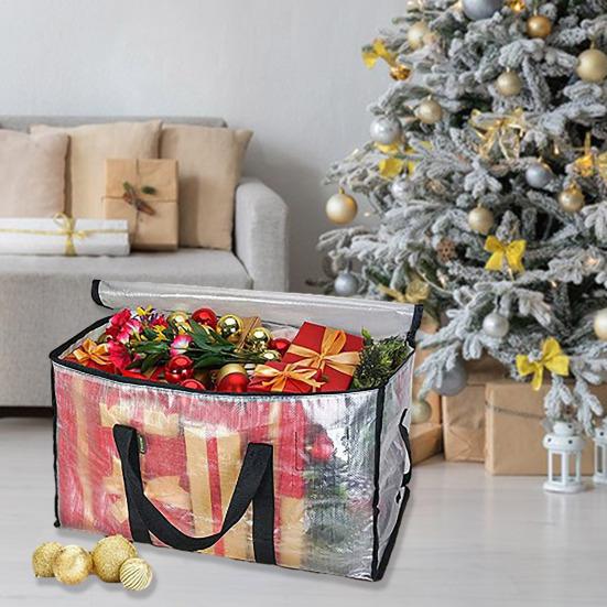 Clear Moving Bags Heavy Duty with Durable Zipper Reinforced Handle Space-saving Convenient Storage Bag